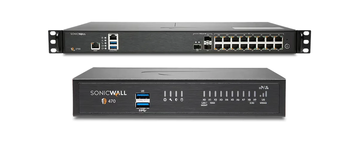 SonicWall NSa 2700 and TZ470 firewall appliances