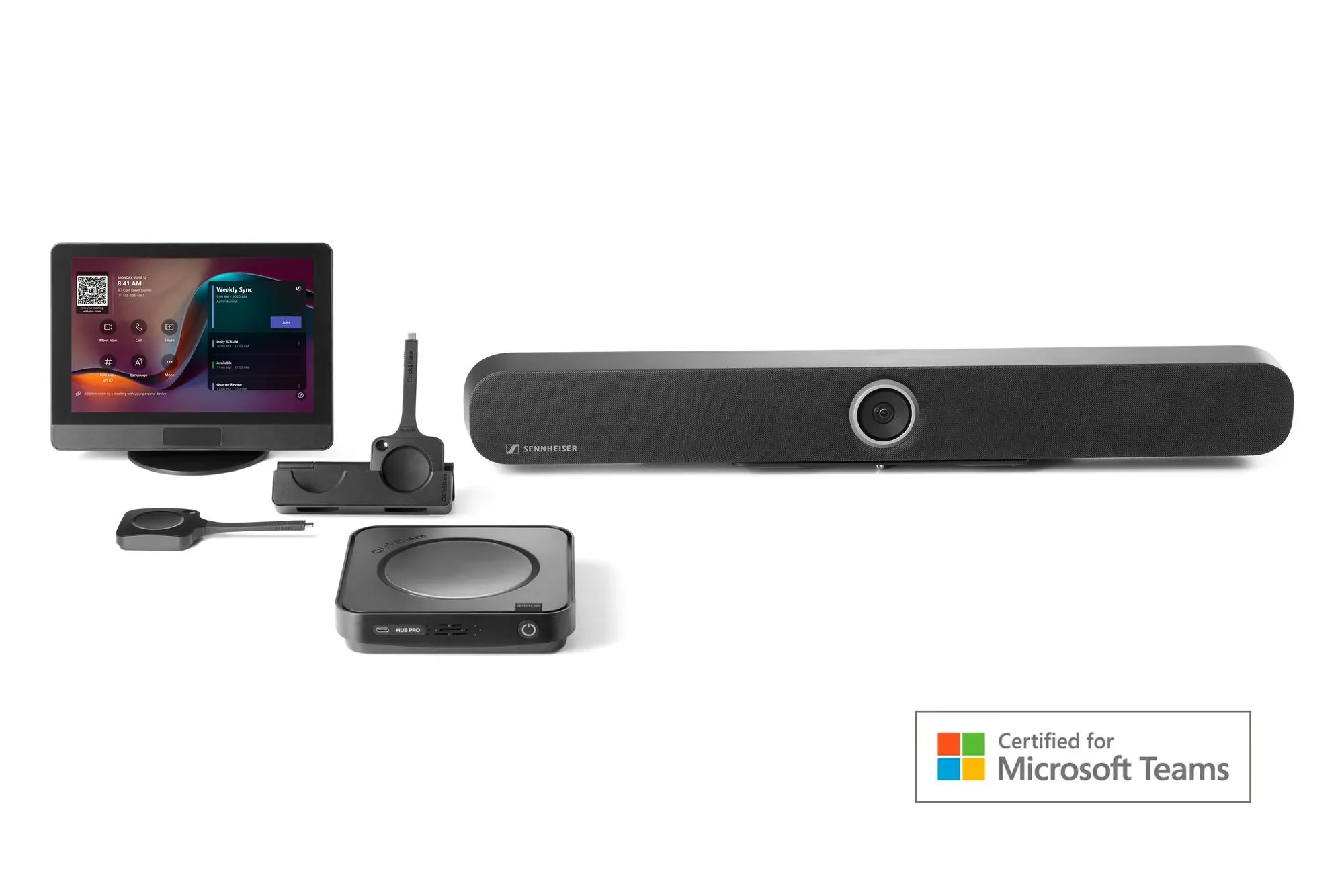 ClickShare Hub Pro + Sennheiser TeamConnect Bar M