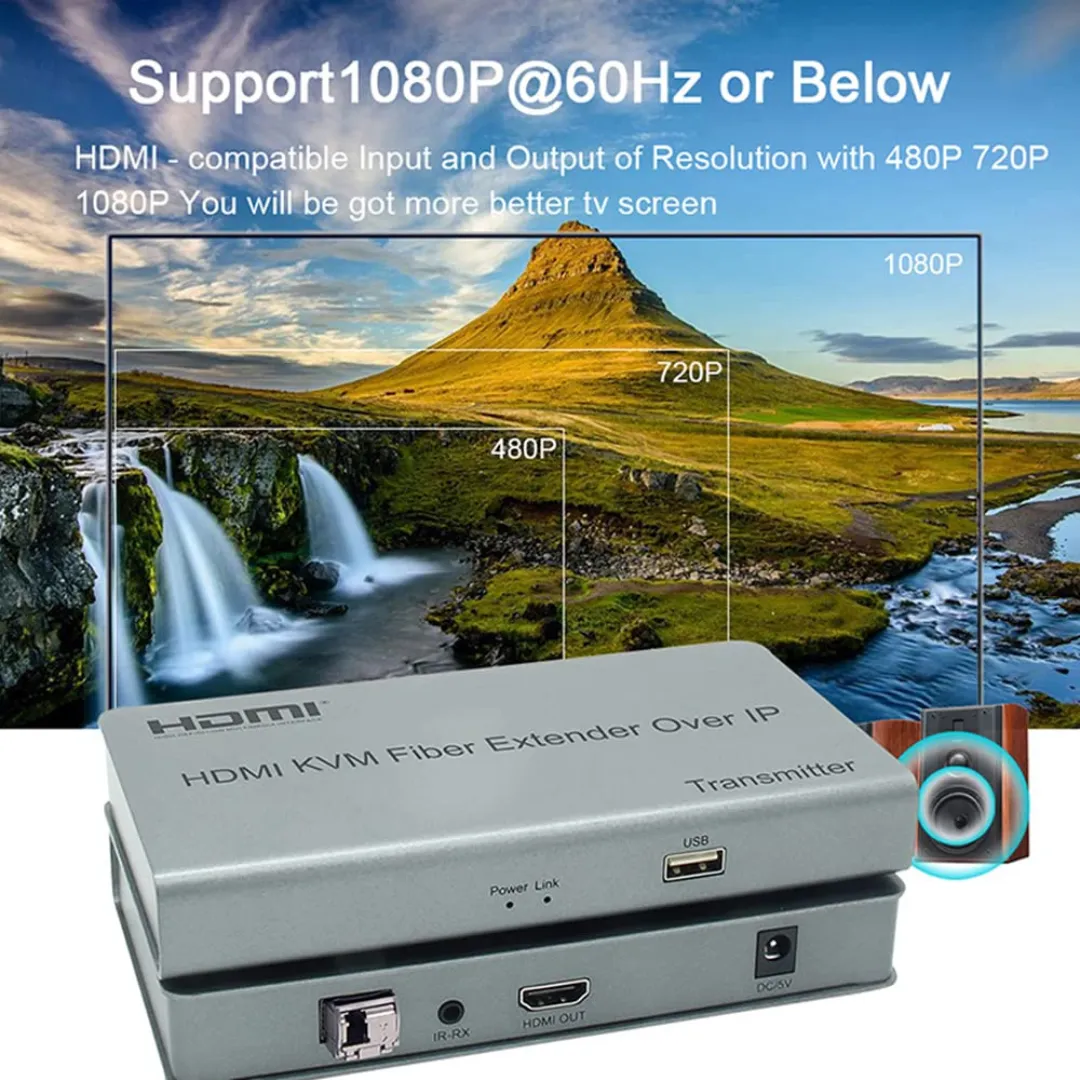 Videocast 20km HDMI USB KVM Fiber Extender — thumbnail 2