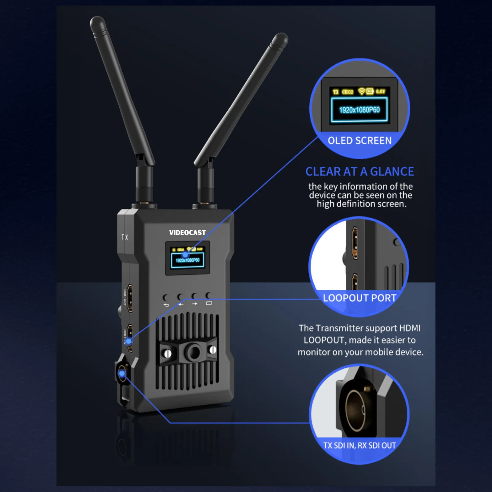 Videocast VC-TX400 Pro Wireless HDMI and SDI — thumbnail 11