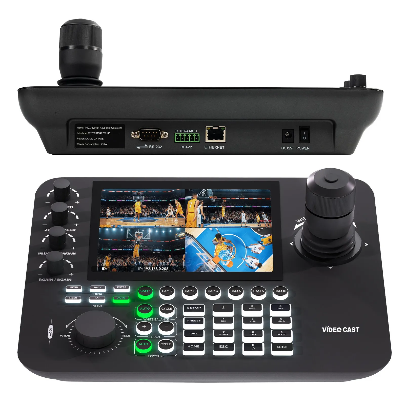 Videocast VC52N NDI PTZ Controller